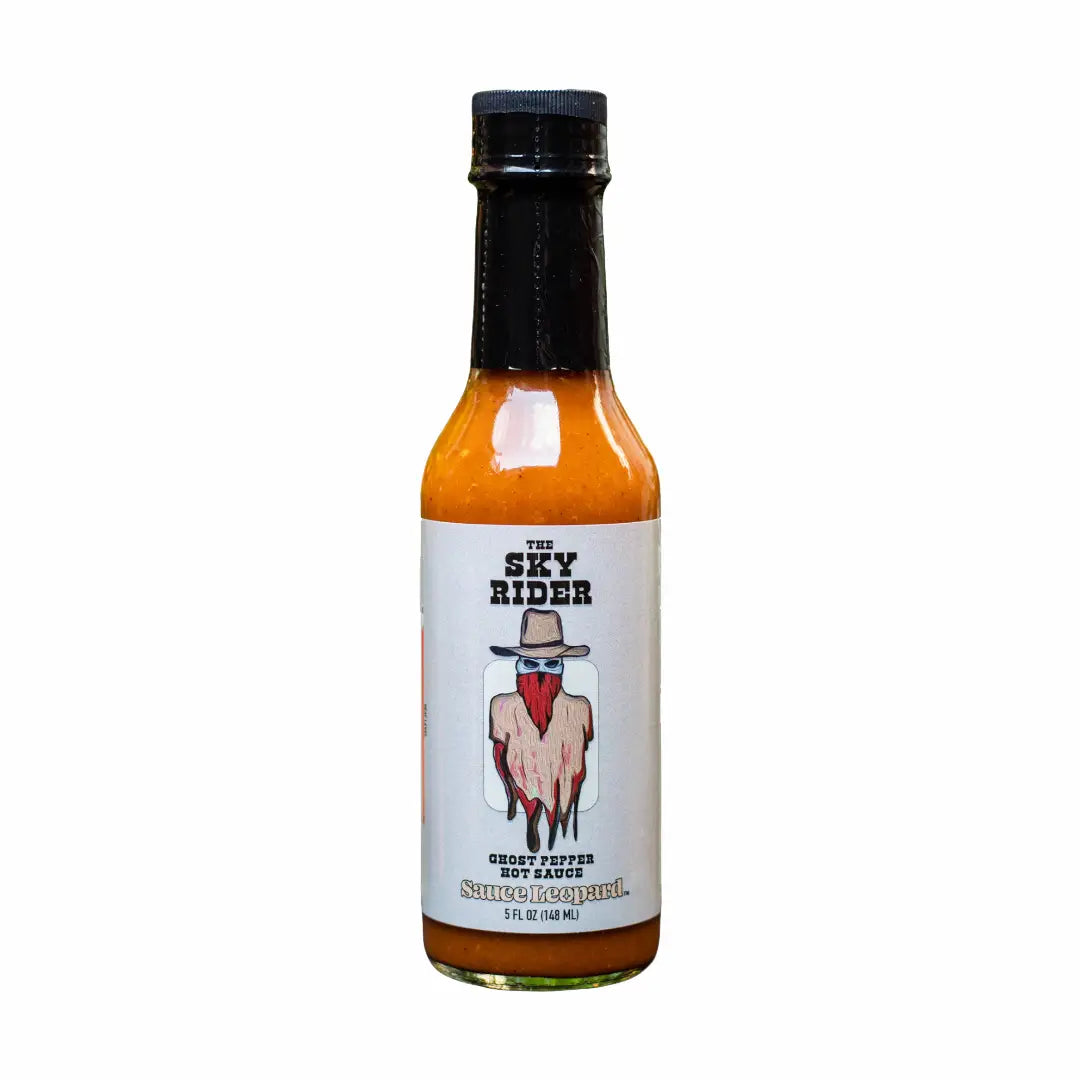 Sauce Leopard Sky Rider Ghost Pepper Hot Sauce Howard General