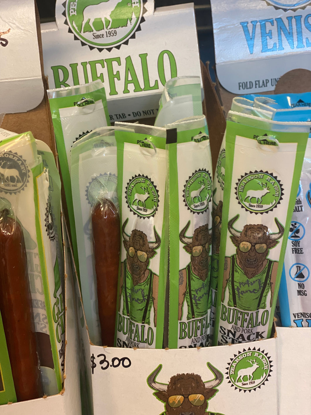 Buffalo Hickory Snack Stick Pearson Ranch