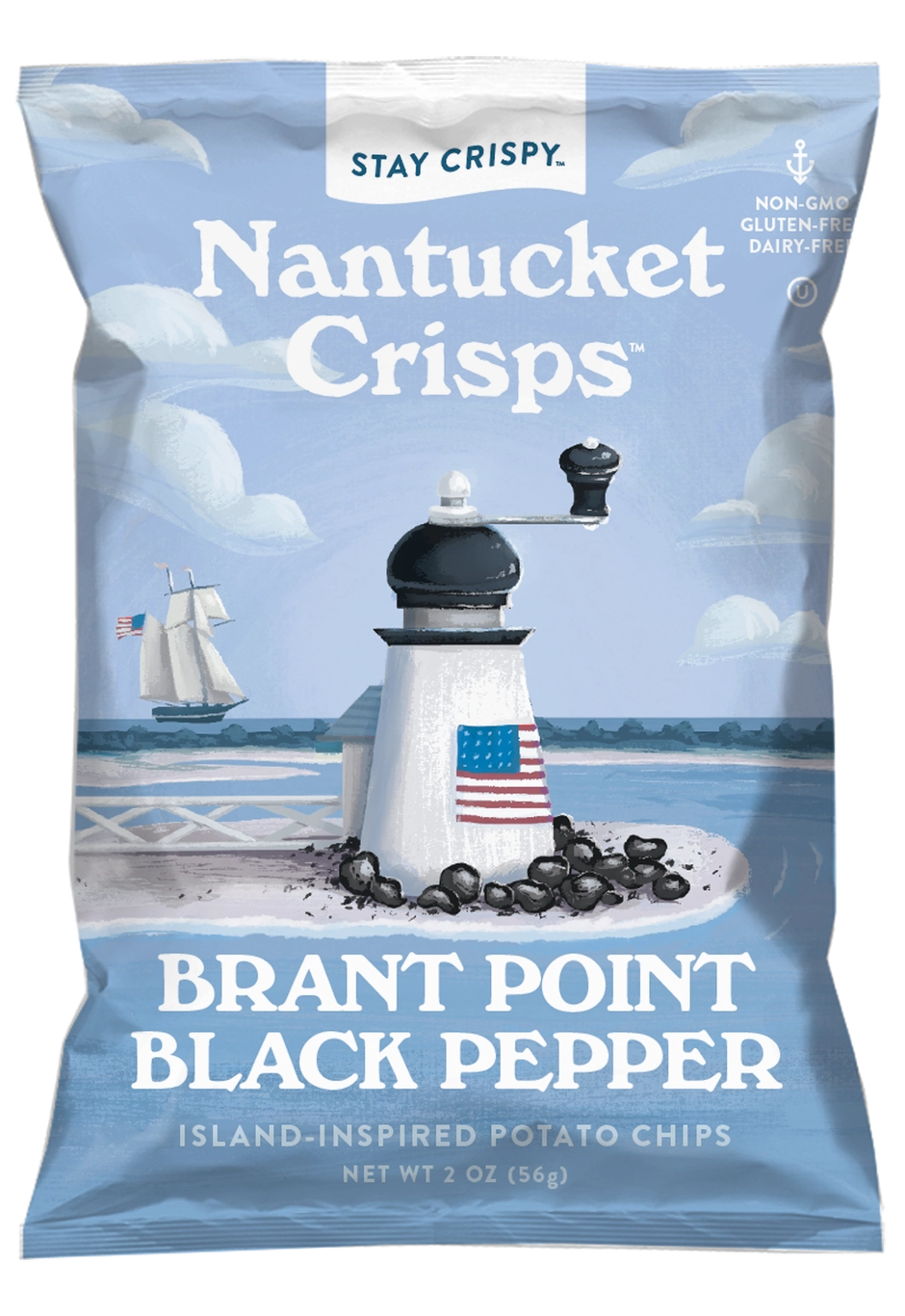 Nantucket Crisps Brant Point Black Pepper