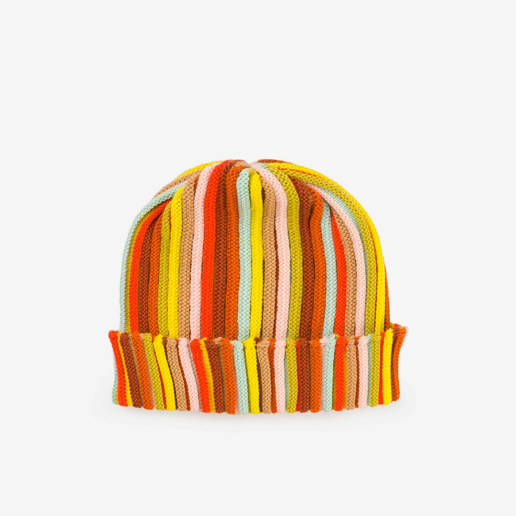 Verloop Knits Circus Stripe Beanie Desert