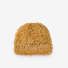 Load image into Gallery viewer, Verloop Knits faux Fur Knit Beanie Camel
