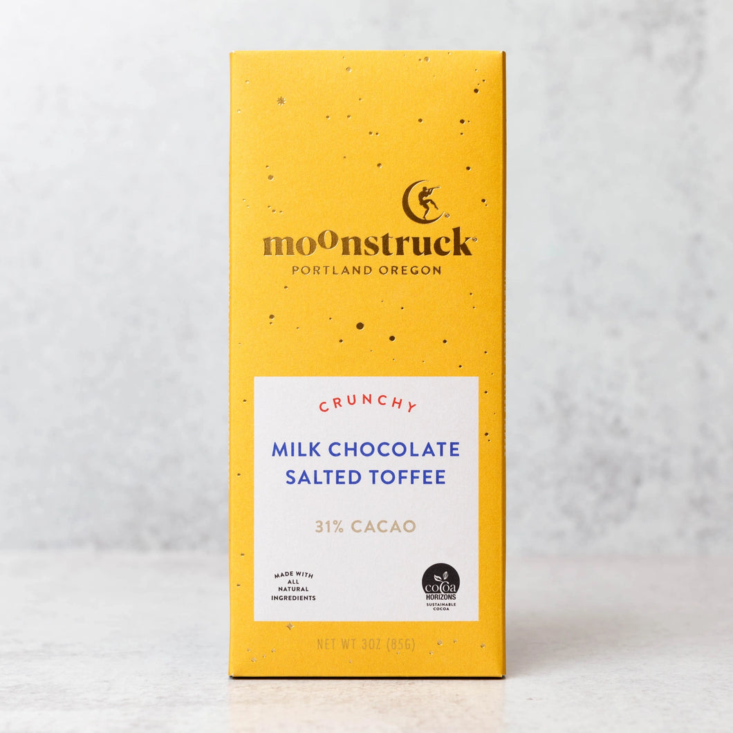 Moonstruck Crunch Milk Chocolate Salted Toffee Bar