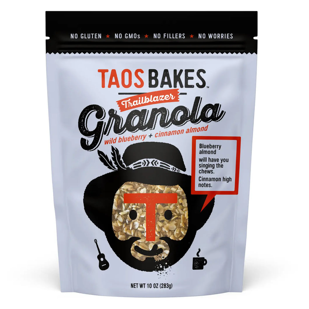 Wild Blueberry Cinnamon Almond Granola Taos Bakes